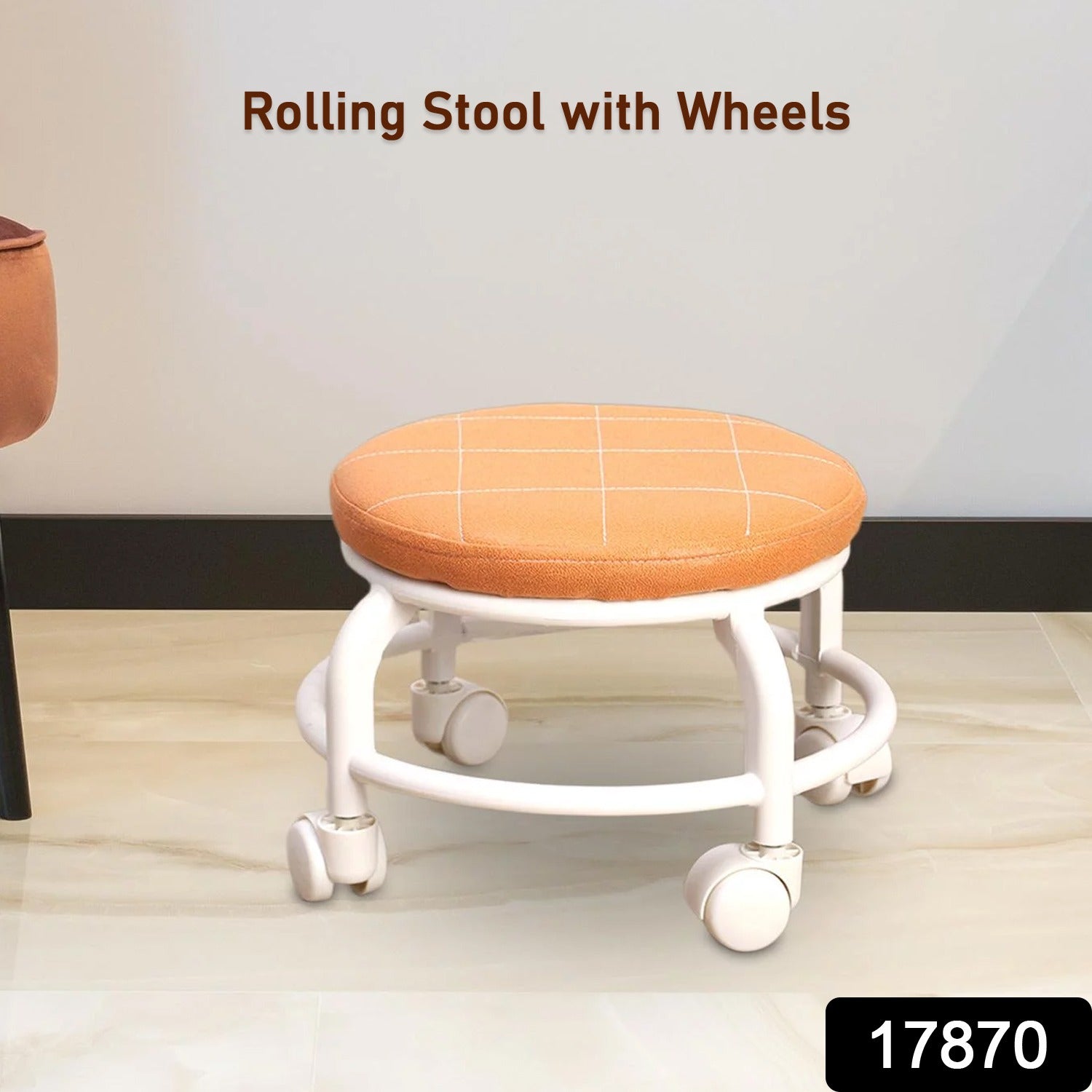 Roller Seat Stool Low Height Rolling Plastic Stool Multifunctional Small Household Movable Mini Stool Pulley Wheel Stool for Garage Home Library (1 Pc) Roller Seat Stool Low Height Rolling Plastic Stool Multifunctional Small Household Movable Mini Stool Pulley Wheel Stool for Garage Home Library (1 Pc)